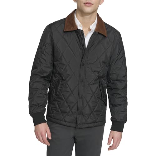 Amazon.com: Dockers Men's Diamond Quilted Jacket with Corduroy